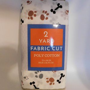 2 Yards Paws and Bones cotton fabric.
